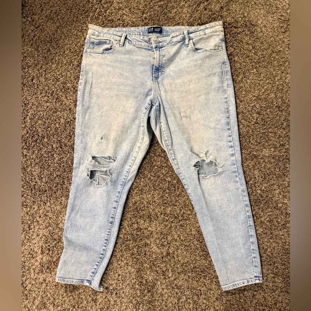 Size 20 The Gap Light Blue Distressed Women's Jeans